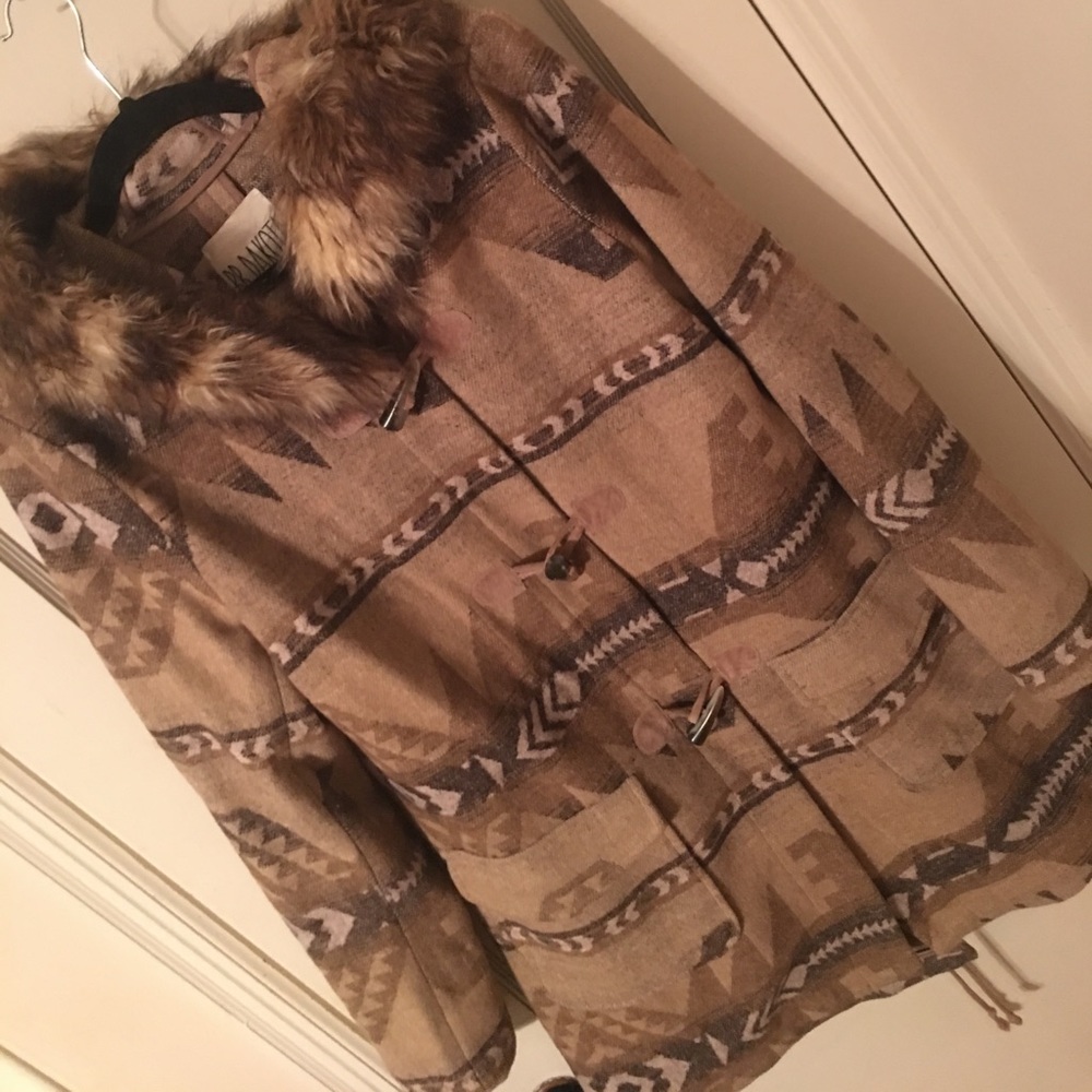 BB Dakota coat jacket tribal fur