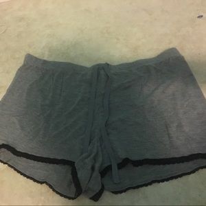 Grey pajama shorts