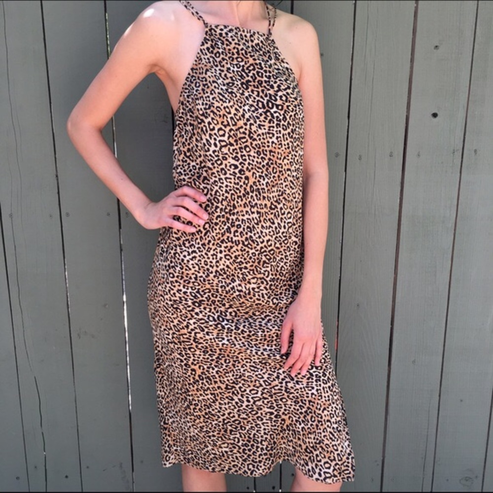 Cheetah leopard print urban outfitters dress