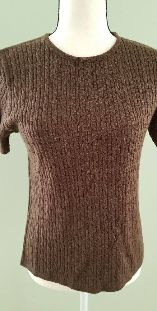Old Navy brown short sleeve sweater