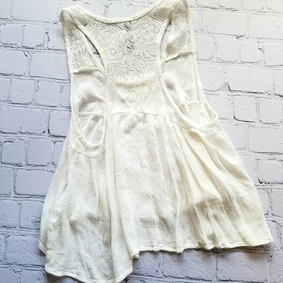 Runway Story Summer White Flowy Tank Sz Small - Picture 3 of 6