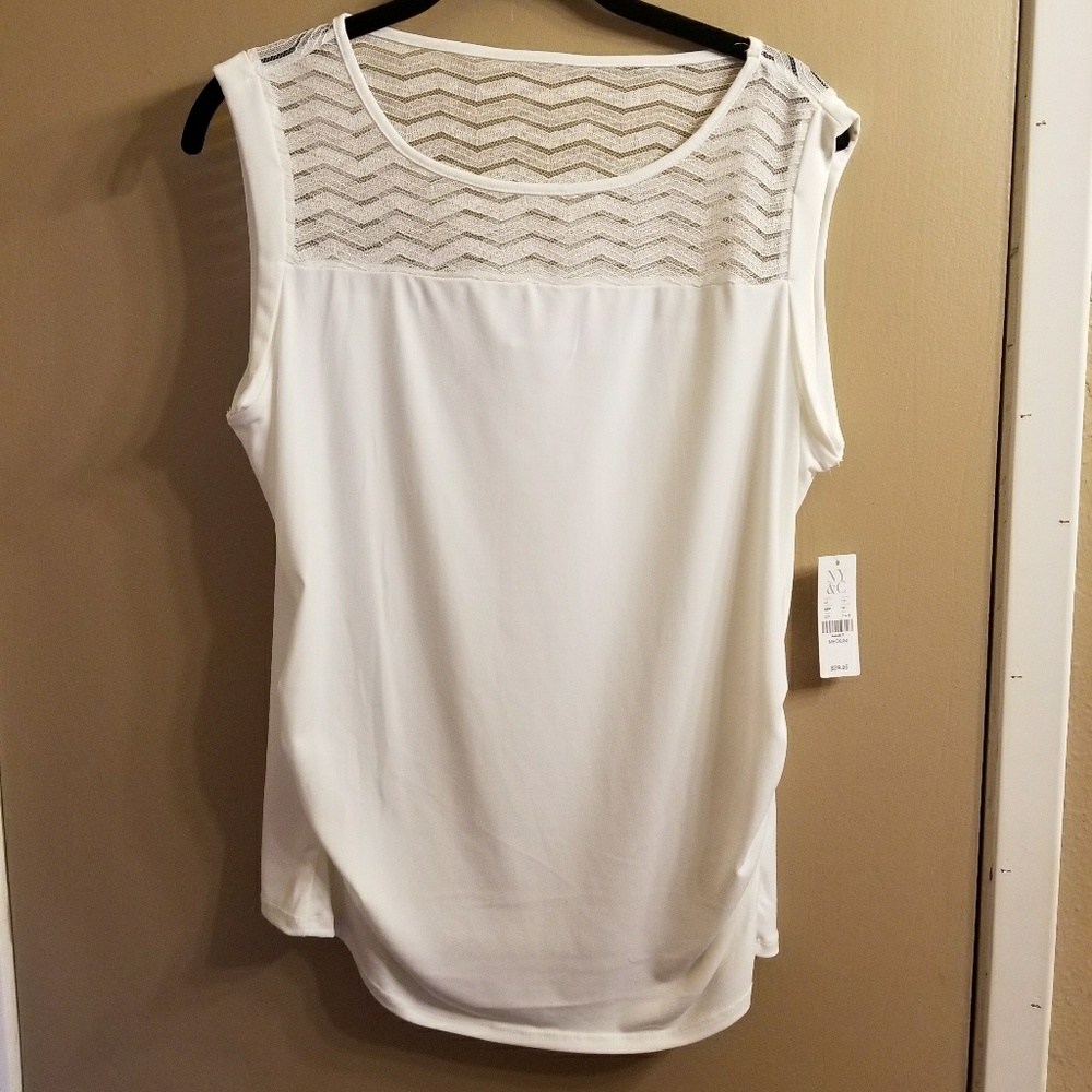 NWT White NY&Co Top