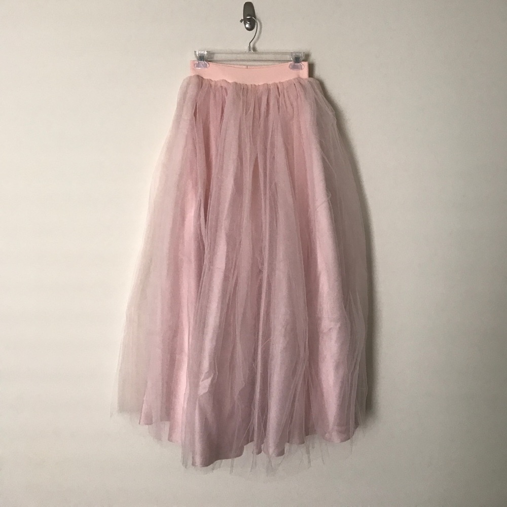 Pink tulle skirt