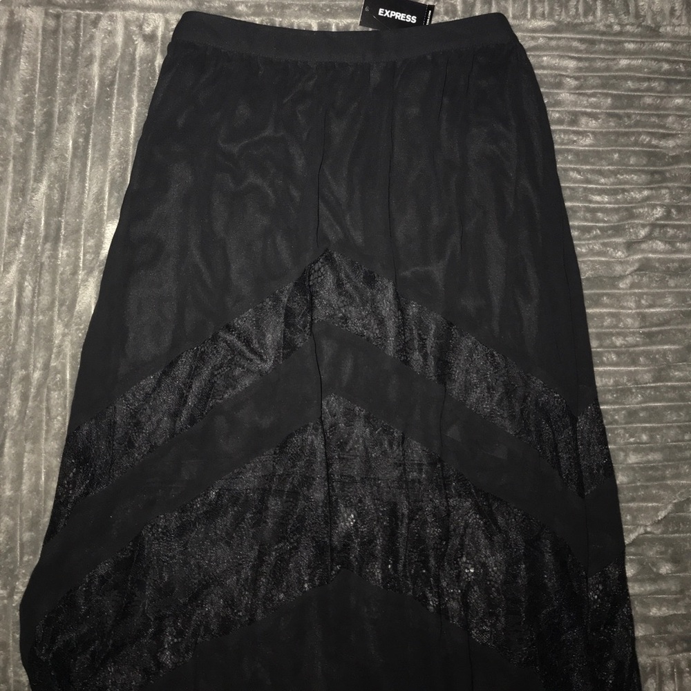 Express lace maxi skirt