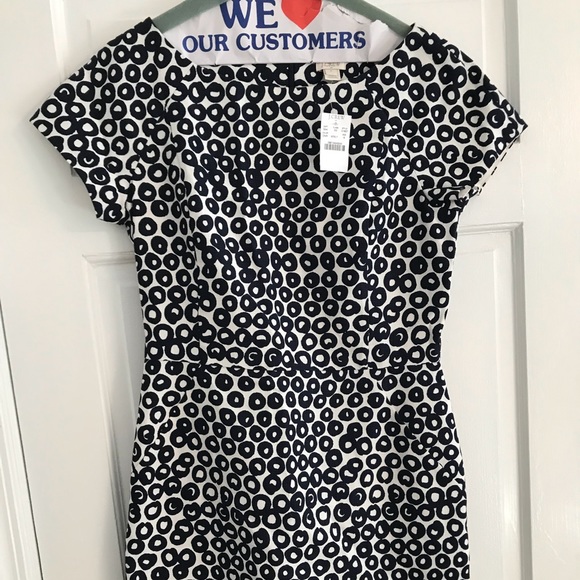 Jcrew blue and white dress - Picture 1 of 5
