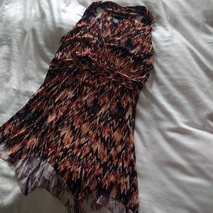 Asymmetrical light flowy top