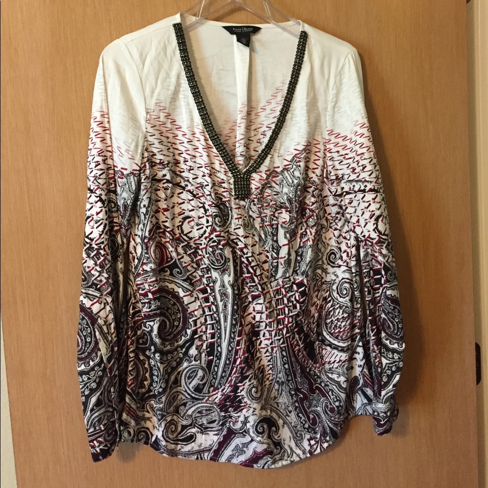 SOLD!! WHBM Silk Tunic. Size 10