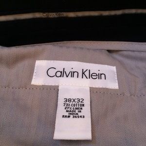 Calvin Klein Flat Front Designer Dress Pants