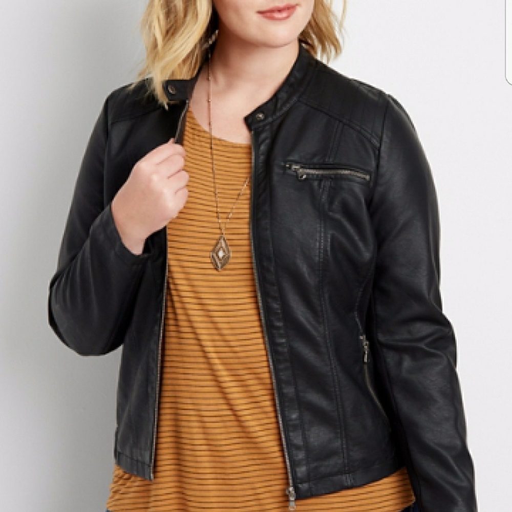 Maurice's Plus Size Faux Leather Jacket