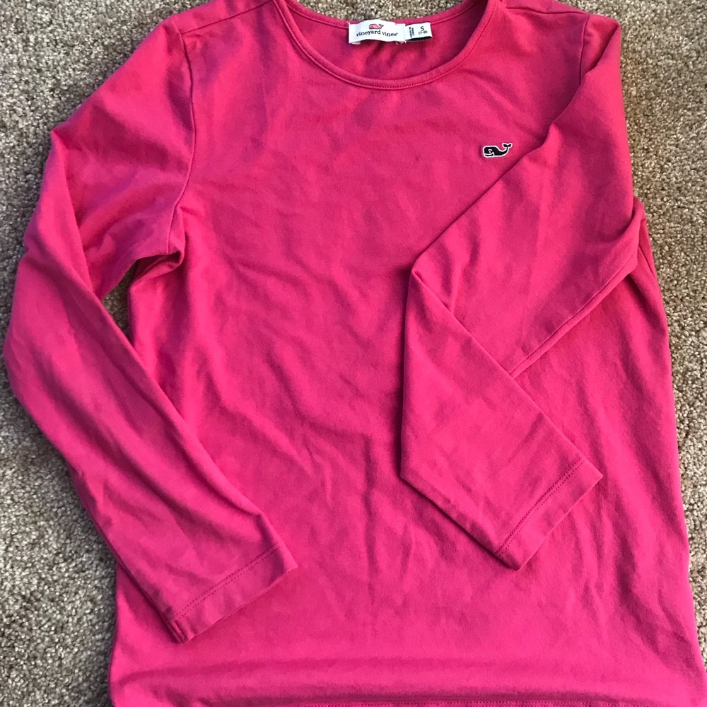 HOT PINK VINEYARD VINES SHIRT
