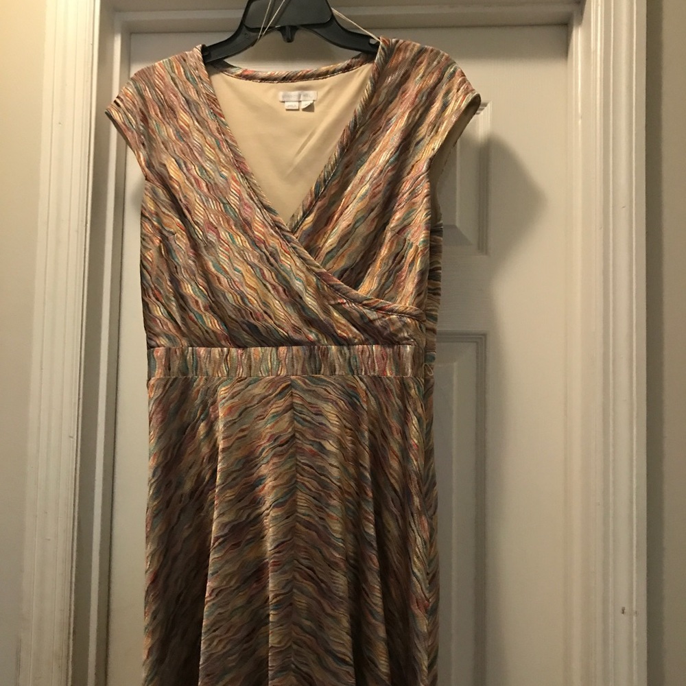 Multicolored career dress