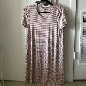 Madewell striped t shirt dress