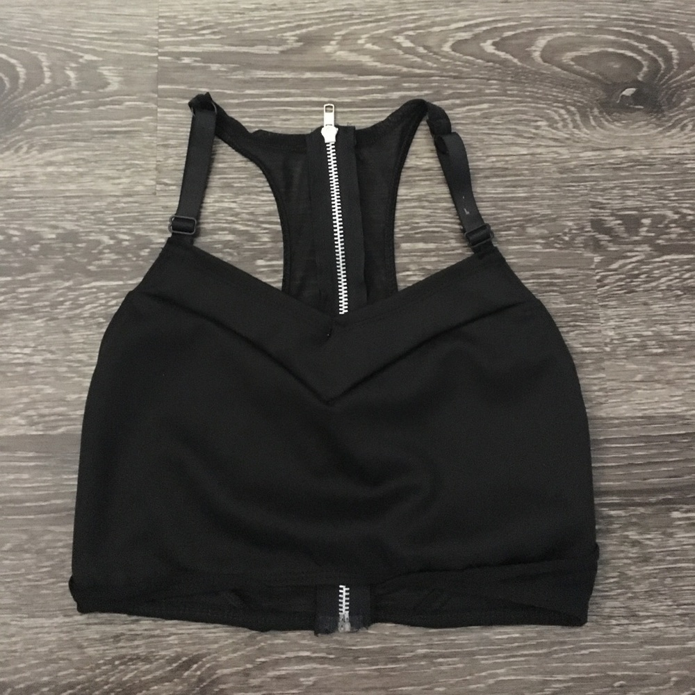 NWOT Nasty Gal Black Crop Top
