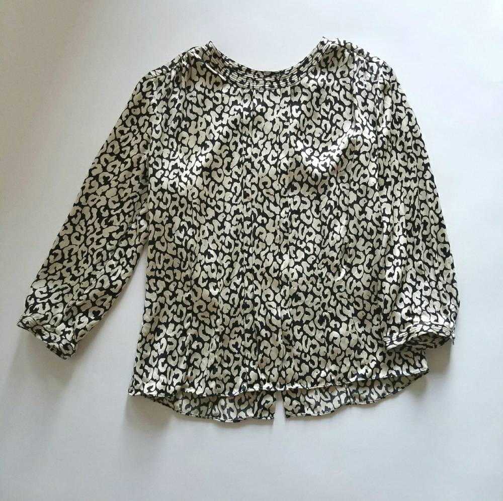 J. Crew Leopard Blouse