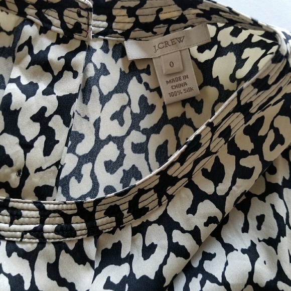 J. Crew Leopard Blouse - Picture 2 of 3