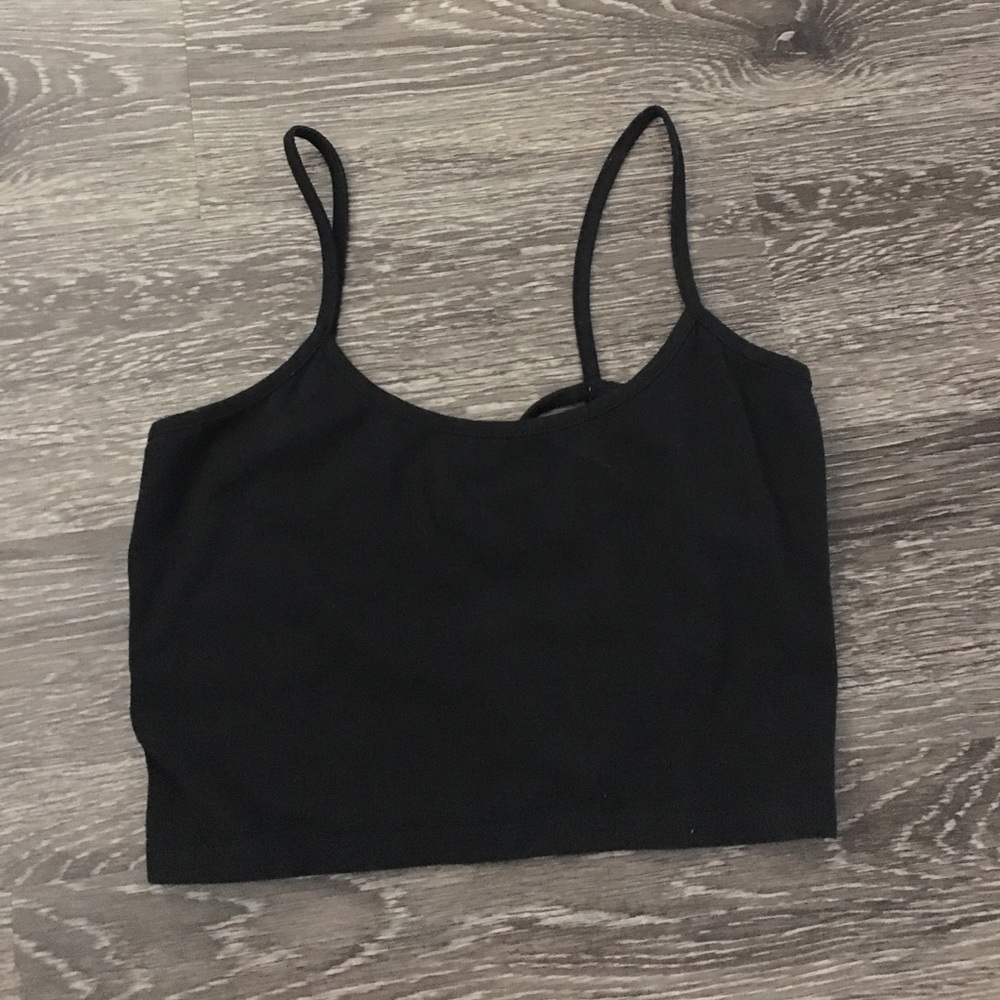 NWOT Caged Back Crop Top