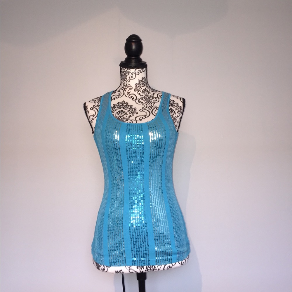 Express Sequin Tank Top