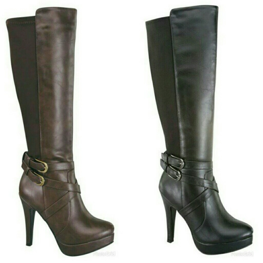Blk Stylish Calf Heel