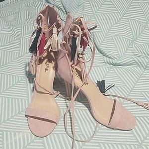 Lace up heels