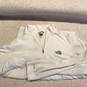 North face white fleece