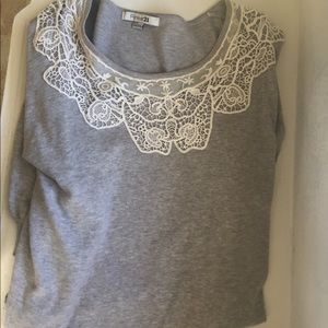 Embroidered grey Sweater