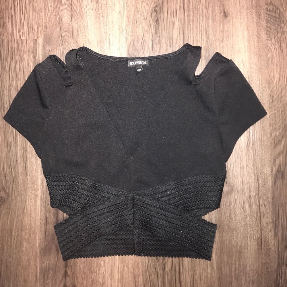 Express cutout crop top