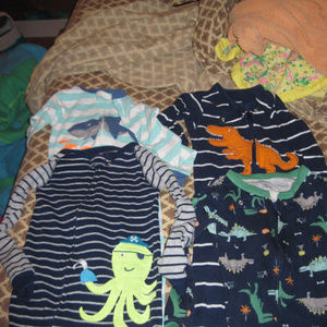 5t boys footed pajamas