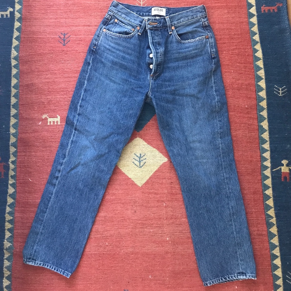 AGOLDE high waist crop jeans