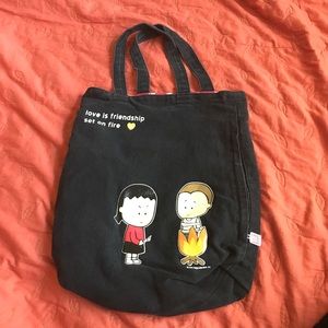 Angry Little Girls by Lela Lee tote