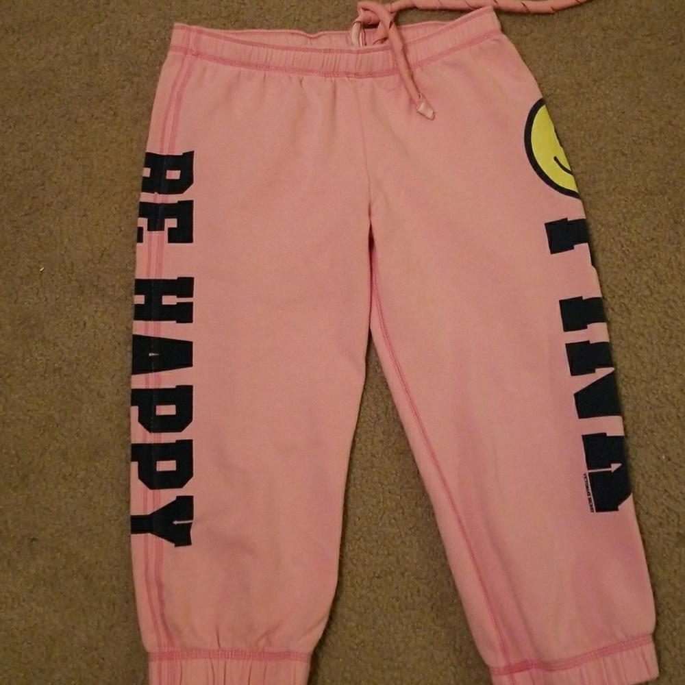 Small pink sweat pants