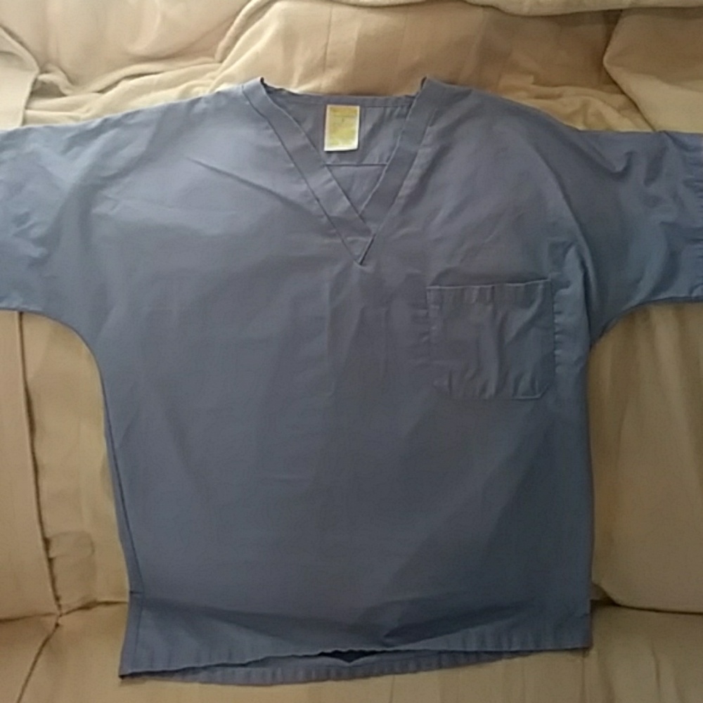 Seal blue scrub top