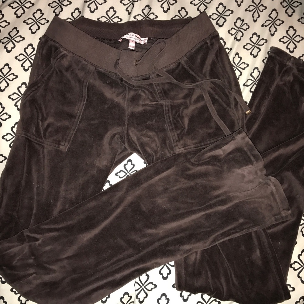 Juicy Couture brown velvet sweats