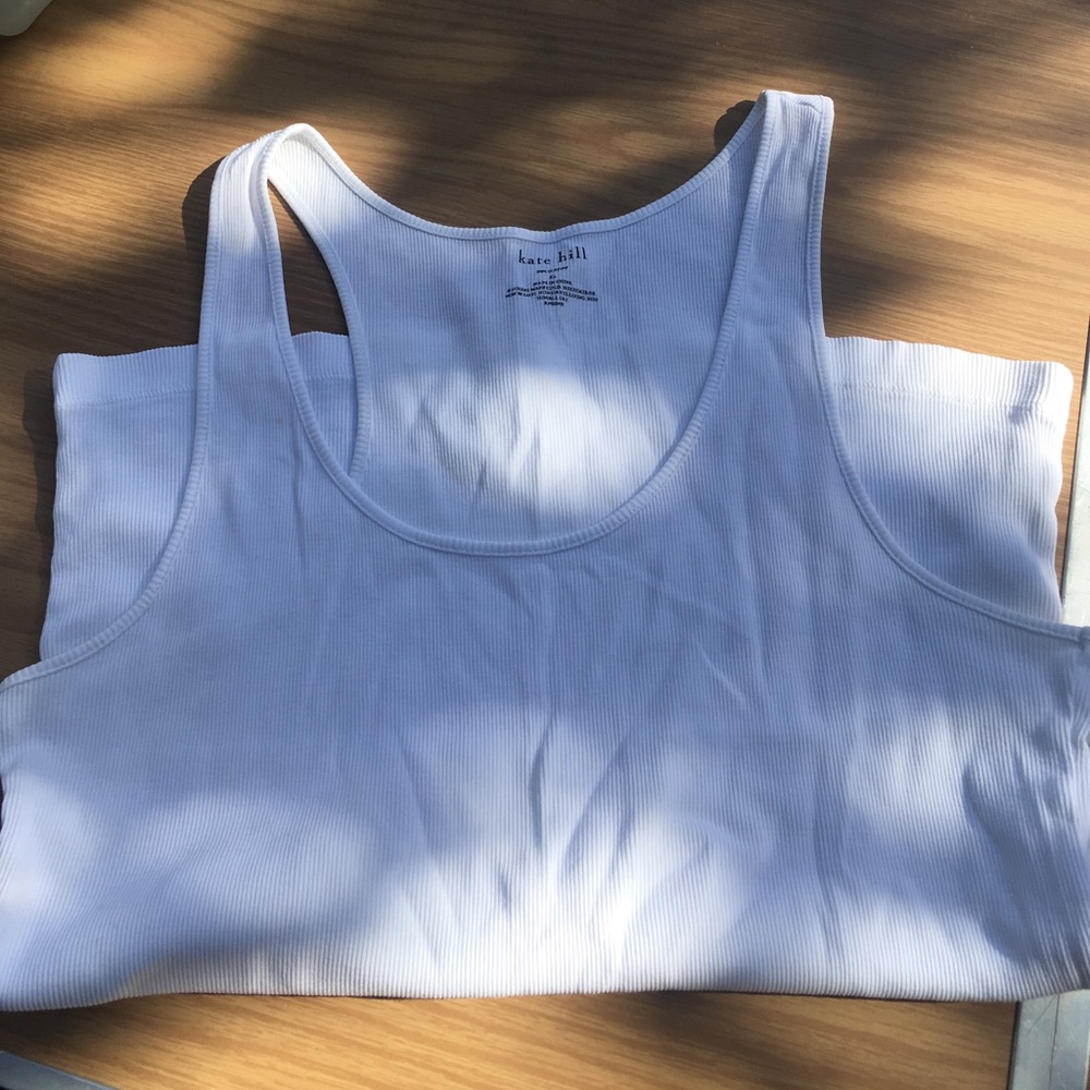 Size XL Kate Hill Racerback Ribbed Tank