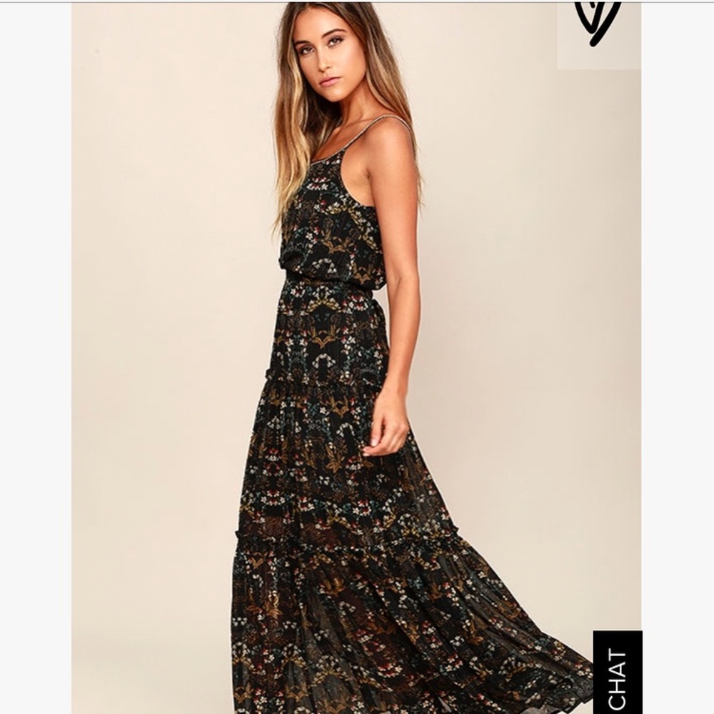Floral Print Maxi Dress