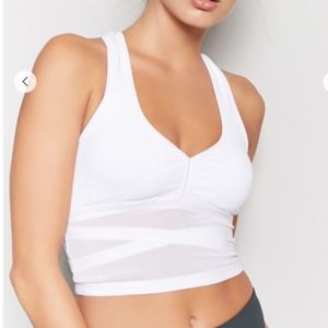 Active Twofer Mesh Sports Bra Top