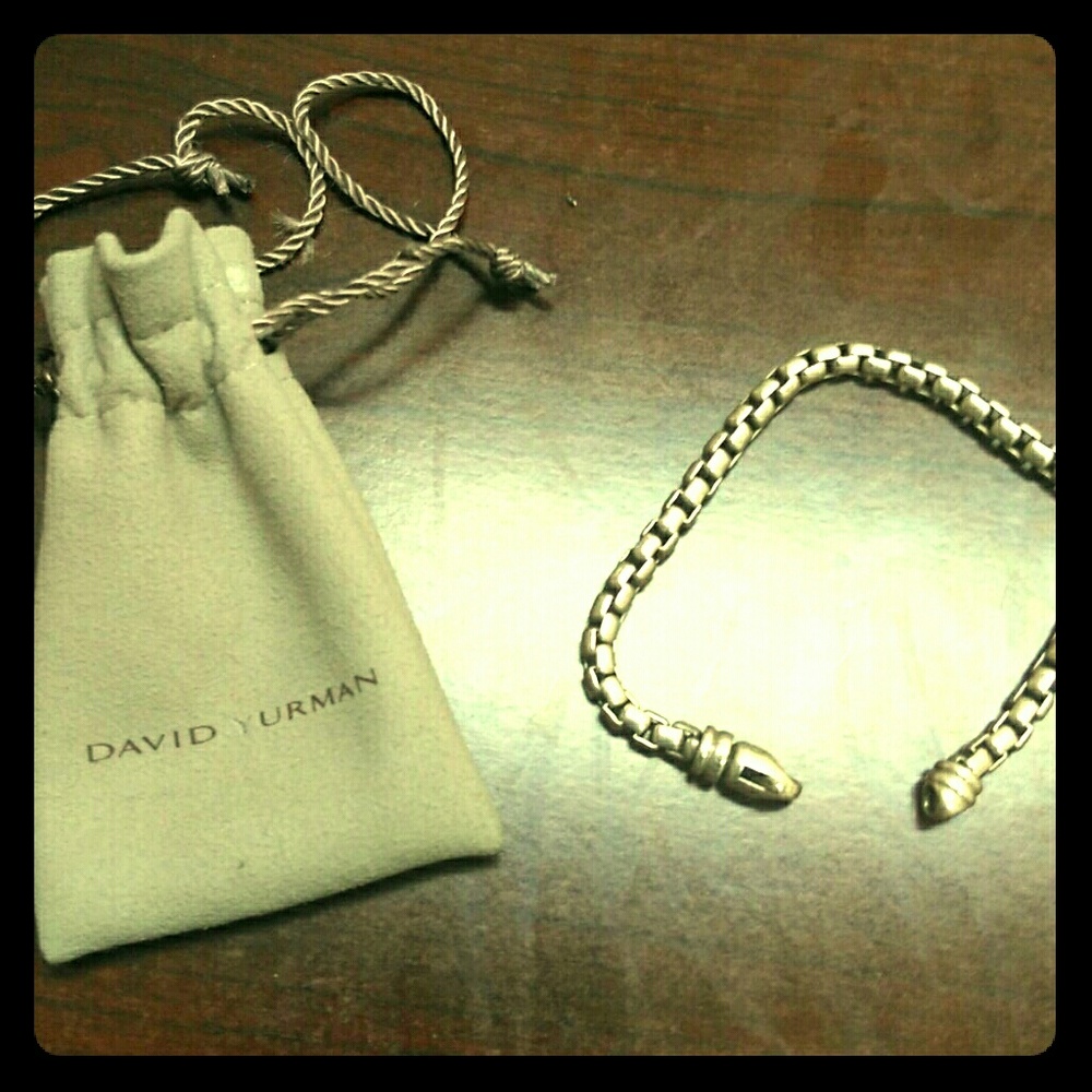 David Yurman  Silver Link Mens Bracelet