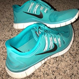 Blue/teal Nike Free - great condition