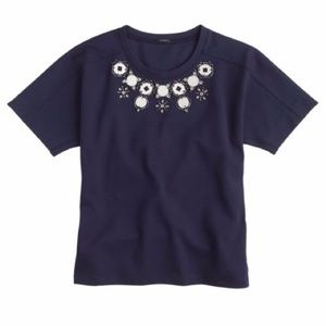 NWT J. Crew Structured Necklace Shirt