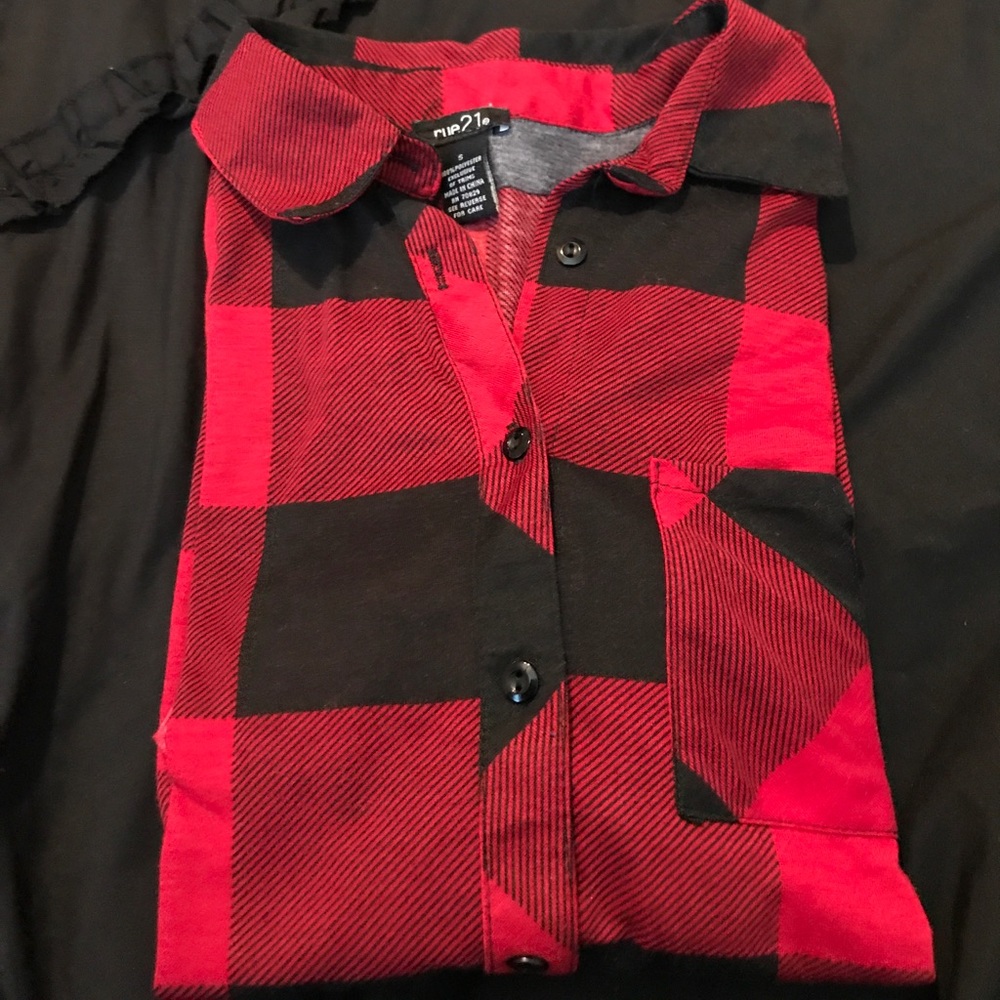 Rue 21 Plaid Shirt