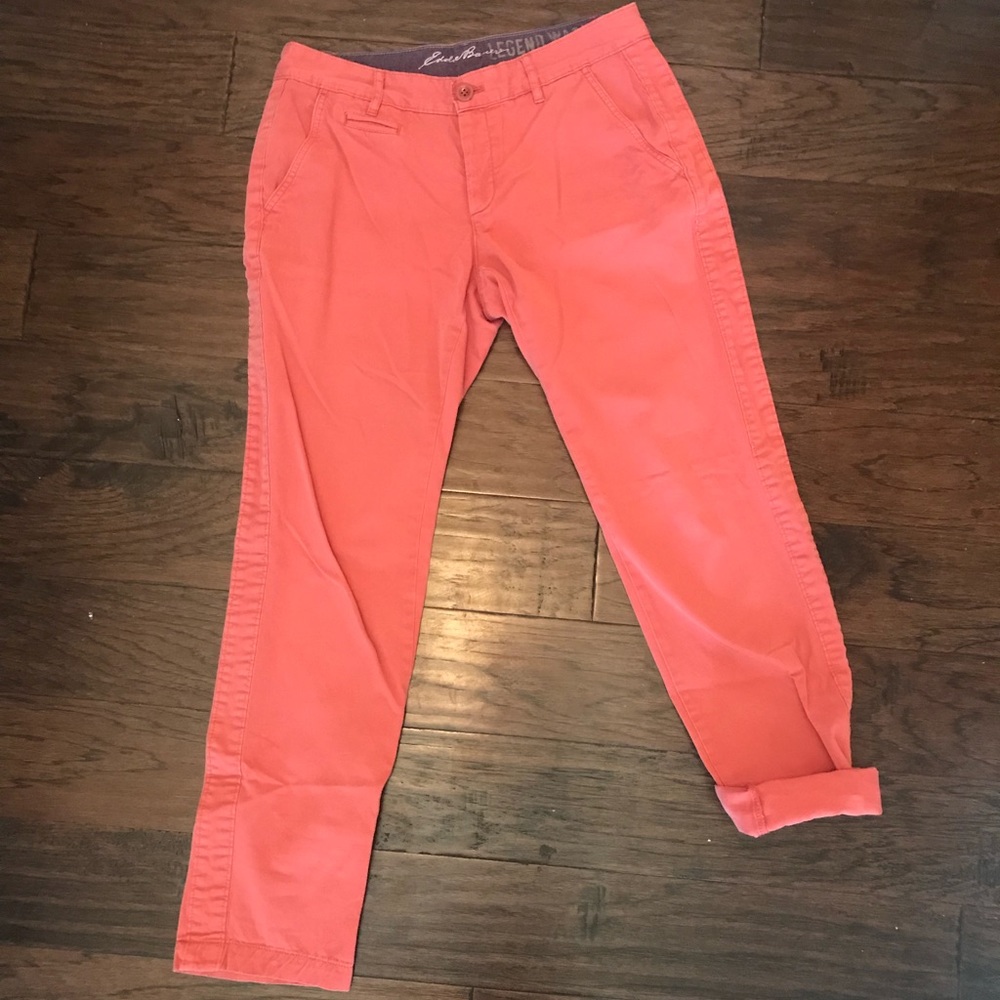 Eddie Bauer Woman’s Boyfriend Legend Wash Chino.