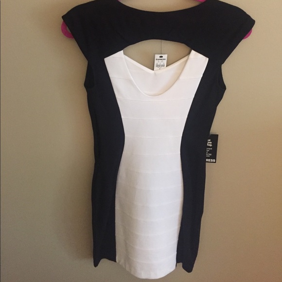 Express NWT bodycon dress open back size 4 - Picture 3 of 6