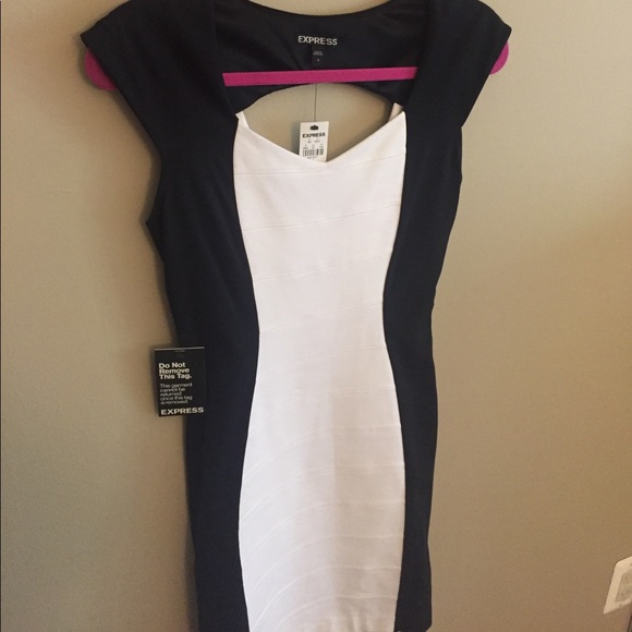 Express NWT bodycon dress open back size 4 - Picture 5 of 6