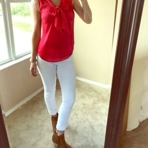 Cynthia Rowley tie front top XS