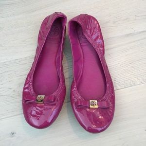 Pink flats
