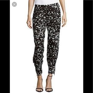 Haute Hippie mid rise crop sweats black/swan NWOT