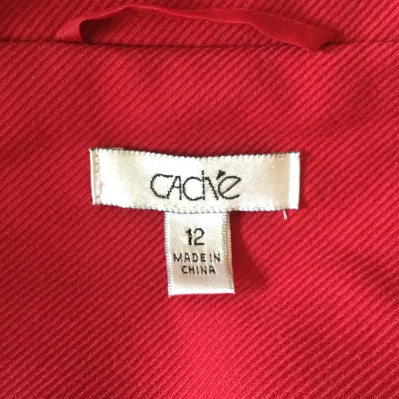 Cache’ Red Jacket SZ 12 - Picture 5 of 8