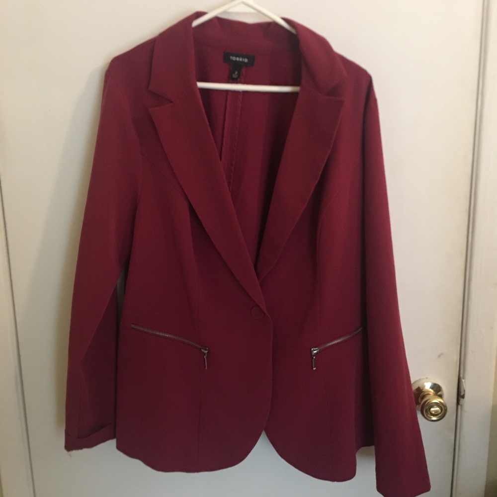 Torrid Maroon Blazer