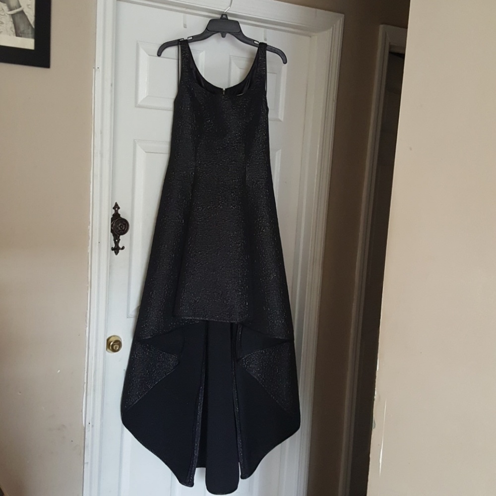 BLACK HIGH- LOW DRESS