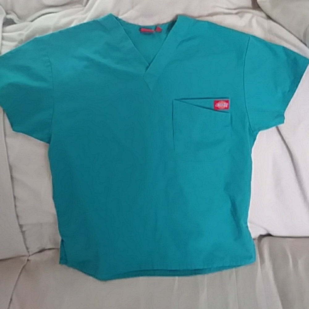 Dickies teal scrub top