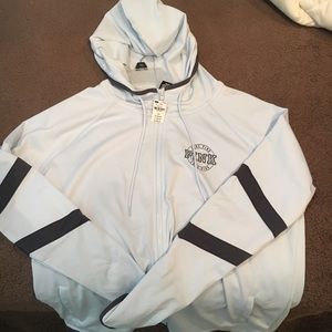Baby blue Victoria secret zip up new with tag